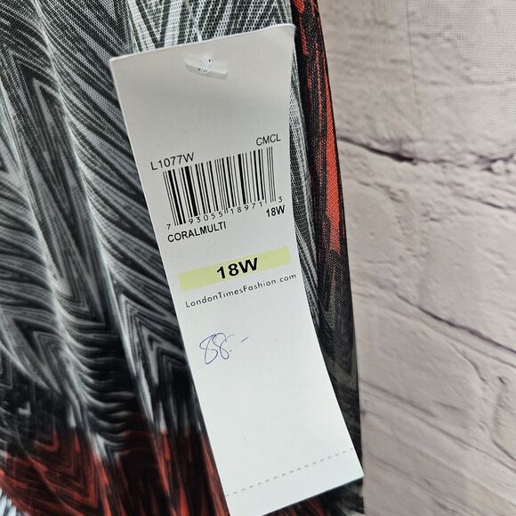 NWT London Times Size 18W Womens Maxi Dress Plus Size - Picture 8 of 13